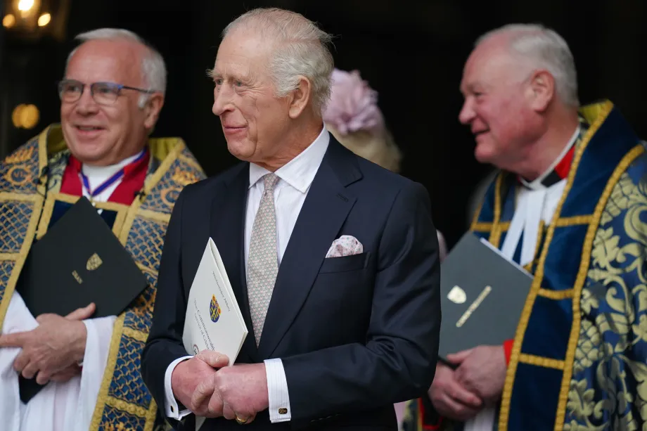 King Charles III speaking during Commonwealth Day events