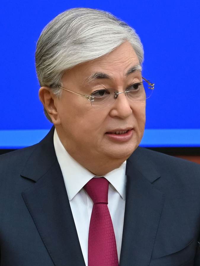 Kazakhstan's President Kassym-Jomart Tokayev, who dismissed Defence Minister Dauren Kosanov after 14 servicemen died in a Caspian Sea naval exercise