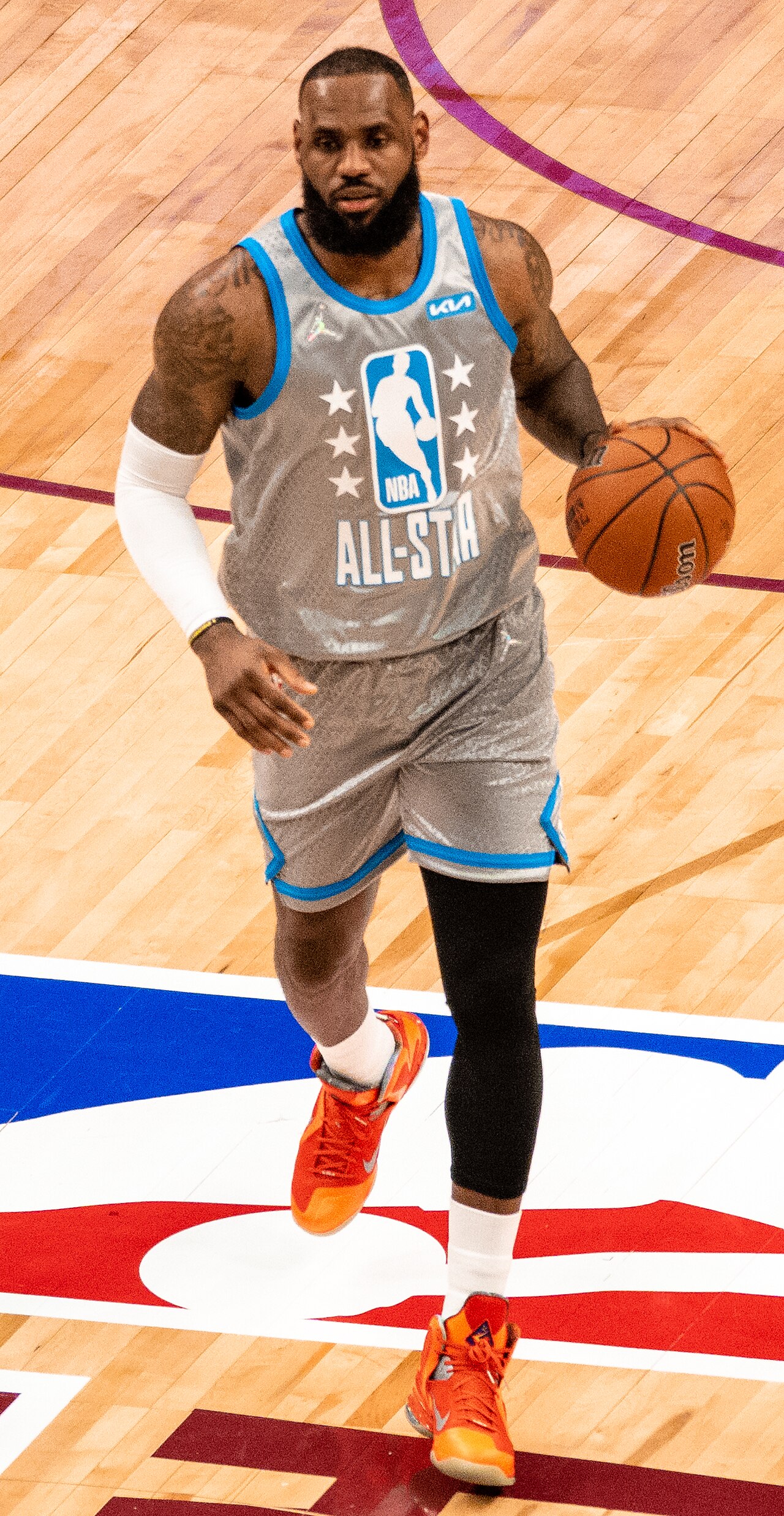 LeBron James starting center 76ers — LeBron James in a file photo; the 41-year-old started at center for Philadelphia on Sunday for the first time since the 2021-22 season
