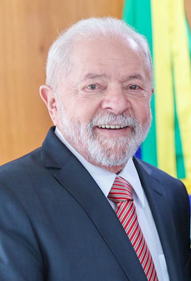 President Luiz Inácio Lula da Silva, who leads Lula Flavio Bolsonaro polls before Brazil's 2026 presidential vote