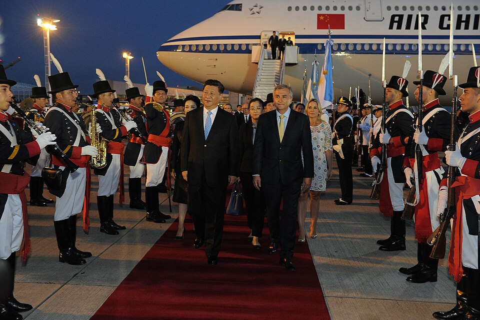 Xi Jinping arriving for the G20 summit in Buenos Aires in 2018