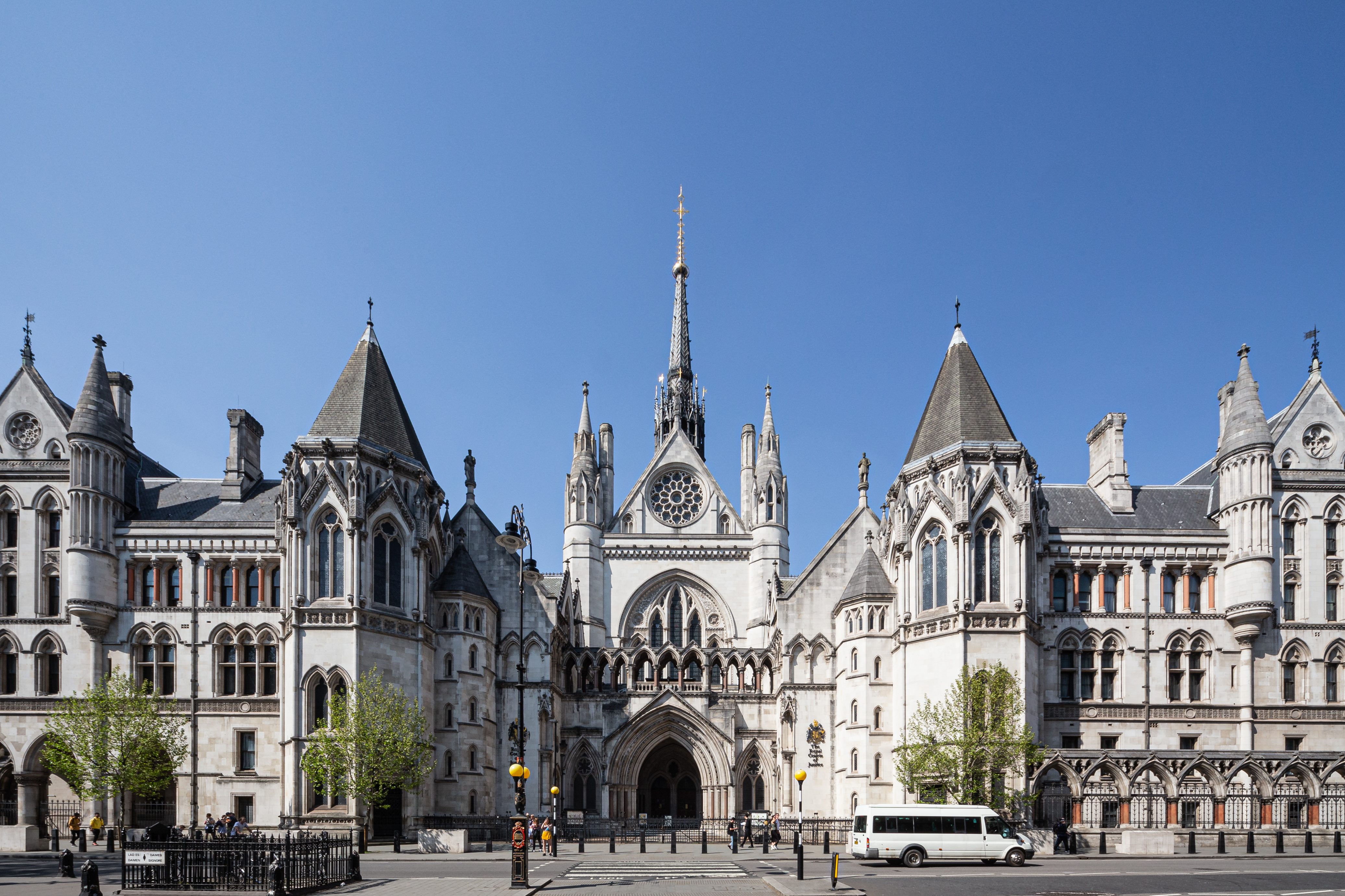 Royal Courts of Justice London where the High Court ruled Chinese law governs victims claims to the seized bitcoin