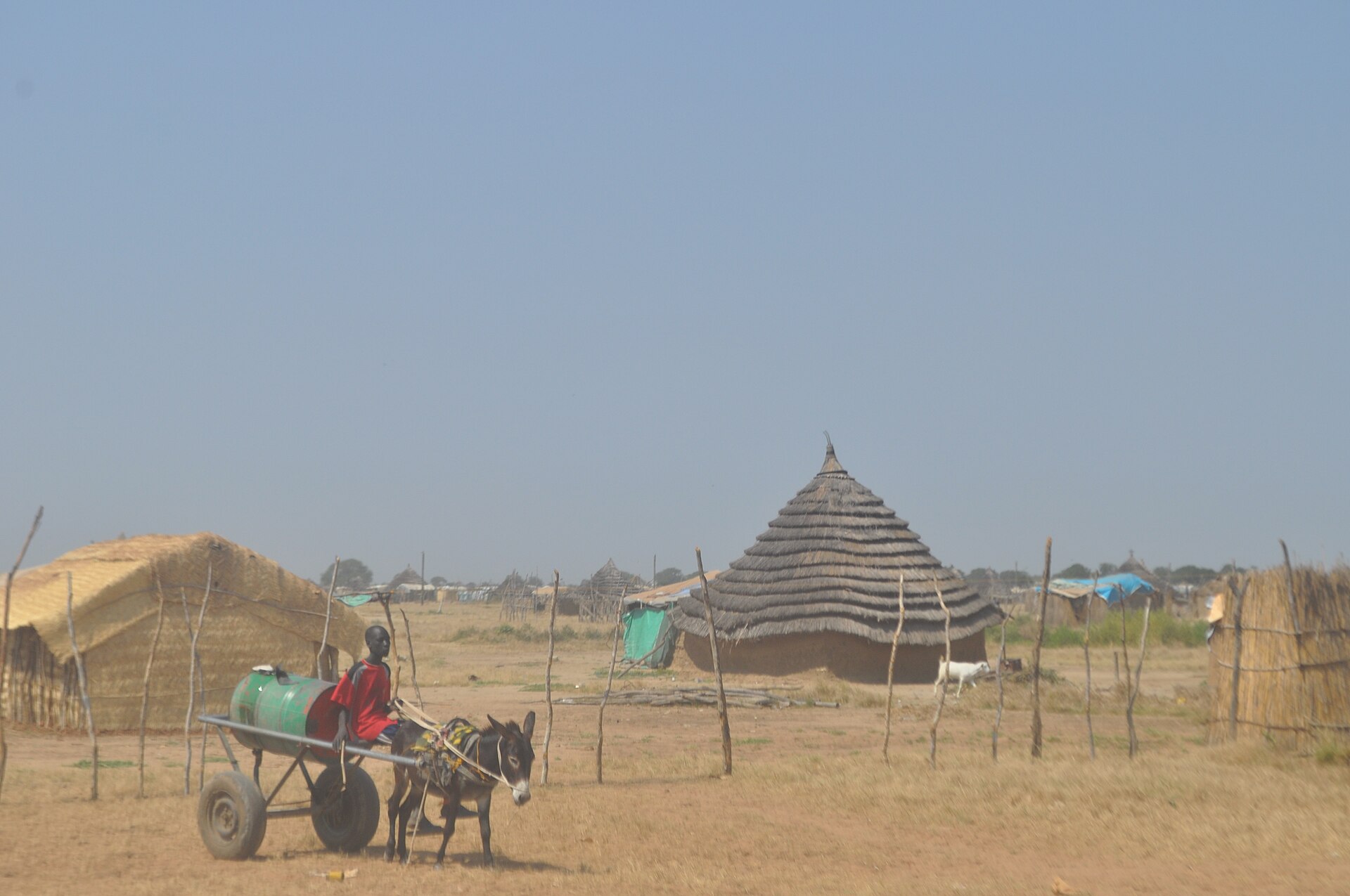 Abyei town in the disputed Abyei region in a file photo, as an Abyei drone strike is reported to have killed 153 people at Amiet Market