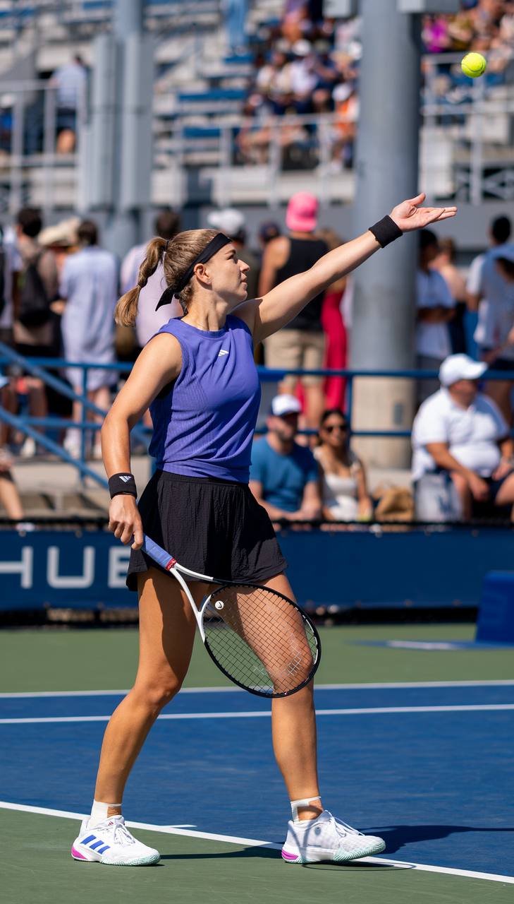 Karolina Muchova, who beat Anhelina Kalinina 6-2, 6-3 to open the Billie Jean King Cup 2026 final
