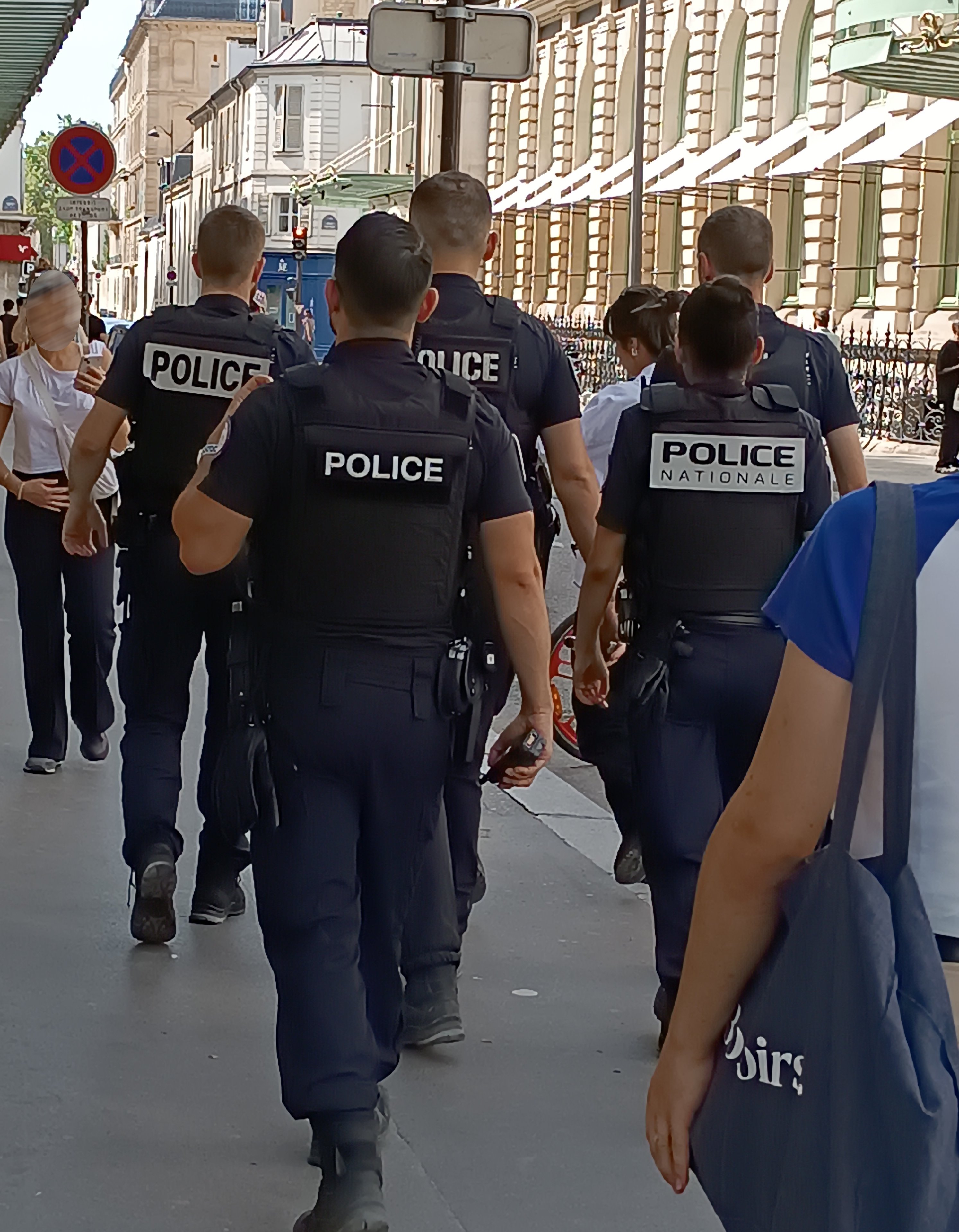 Paris shooting investigation — French National Police officers on foot patrol in Paris, file photo