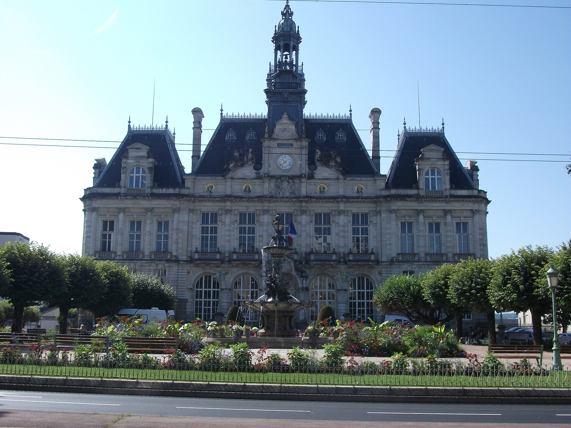 Limoges town hall in France before the October 2026 protests fire that largely destroyed the 1883 building