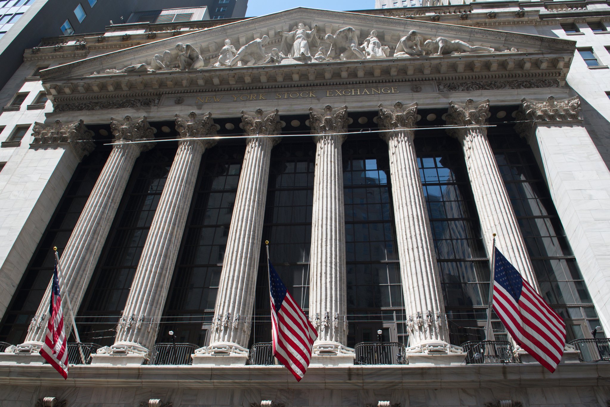 The New York Stock Exchange building on Broad Street, New York — file photo for stock market today October 19 2026