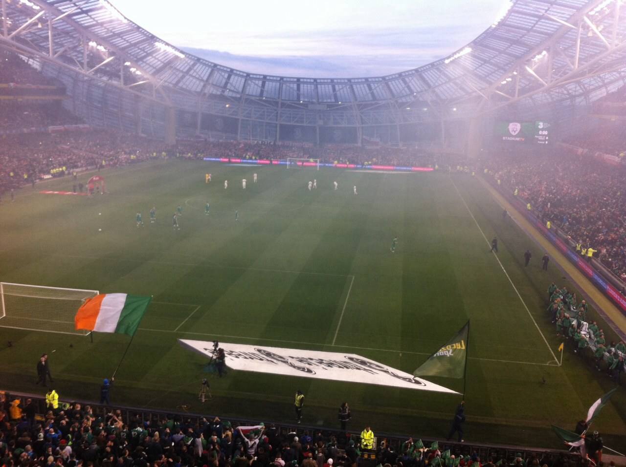 Ireland in action at the Aviva Stadium in Dublin — Sunday's game against Israel moves to a neutral venue in Hungary