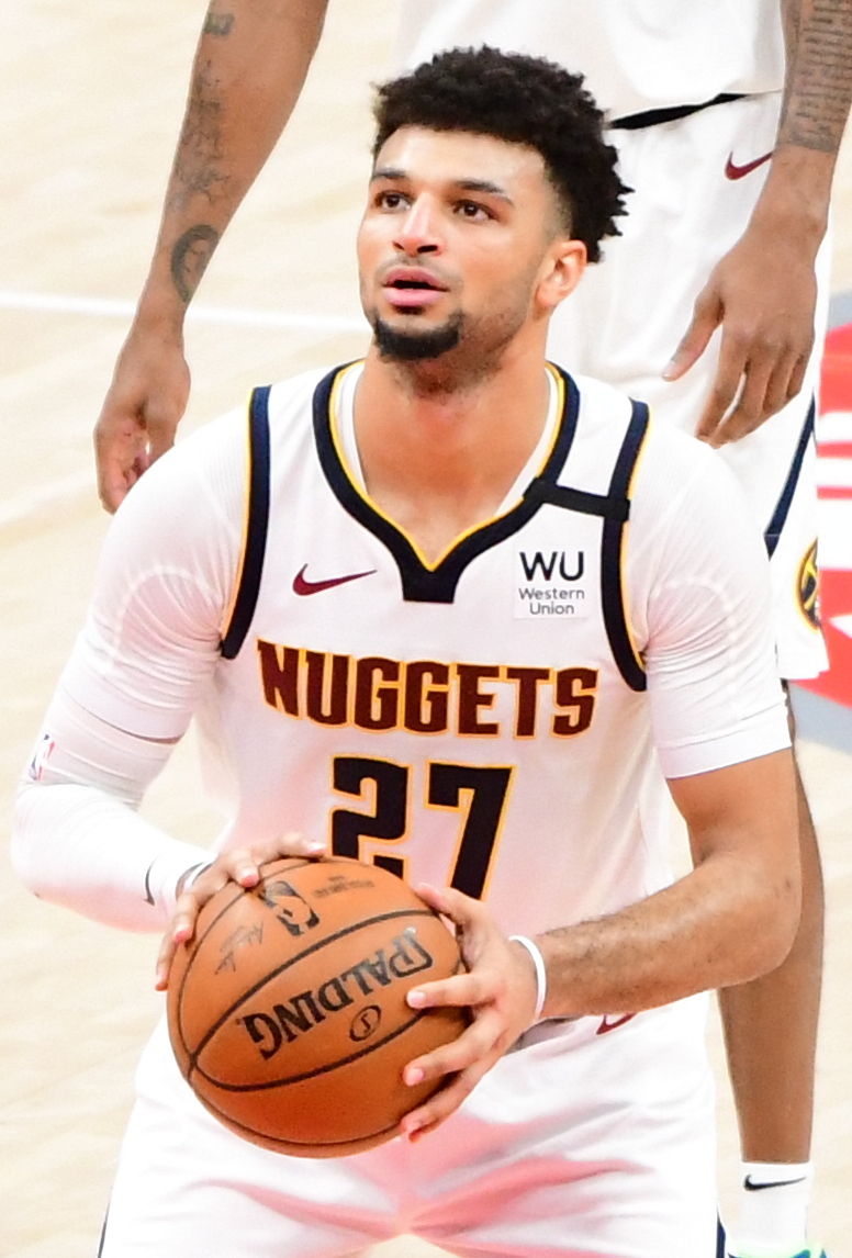 Jamal Murray at the free-throw line — Jamal Murray 42 points against the Pelicans