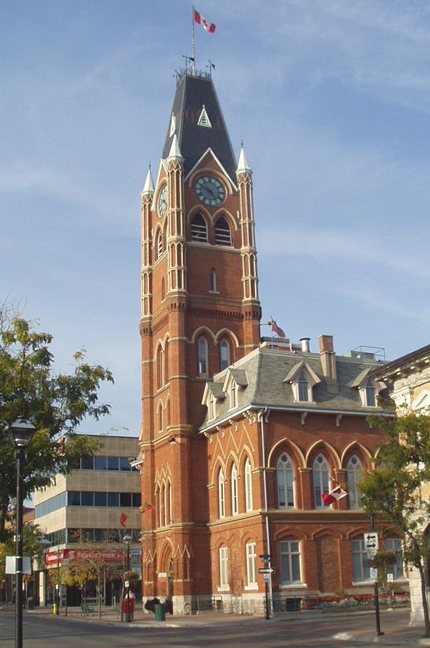 Belleville City Hall in Ontario, the city where the synagogue shooting took place