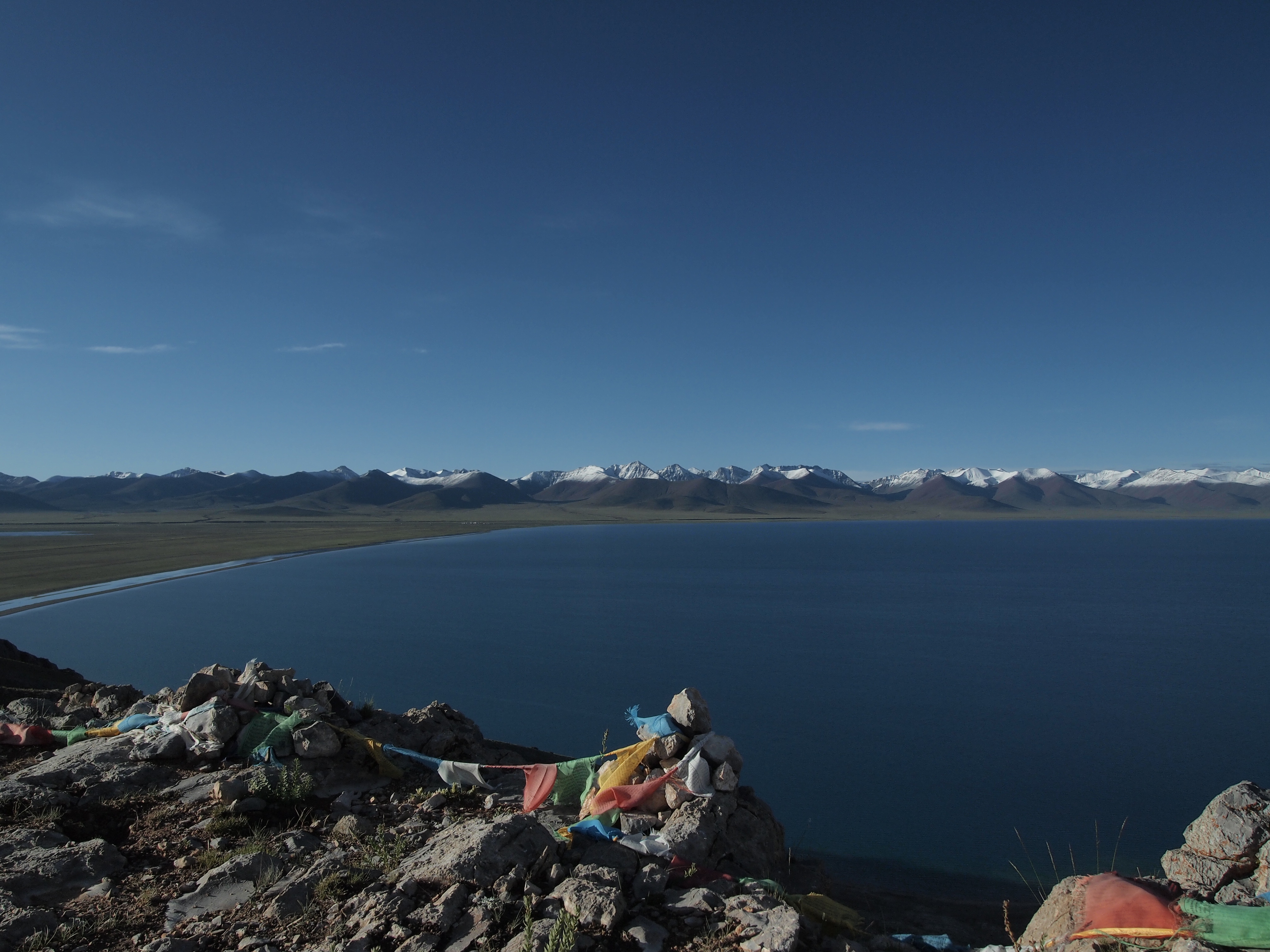 Why does Tibet have earthquakes — Namtso Lake on the Tibetan Plateau, file photo