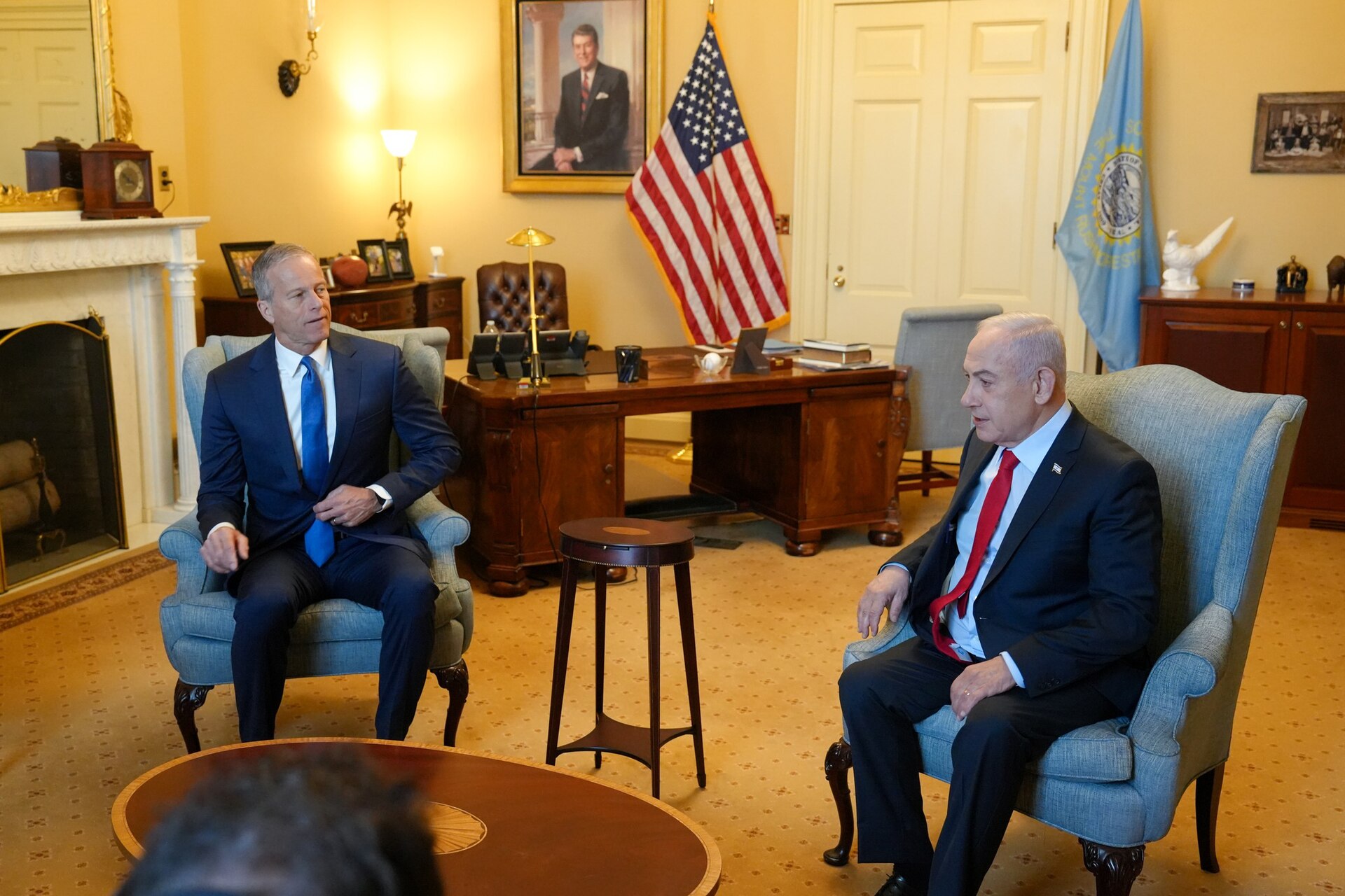 Israeli Prime Minister Benjamin Netanyahu in Washington in 2025 — Hegseth Netanyahu meeting comes eight days before Israel's election