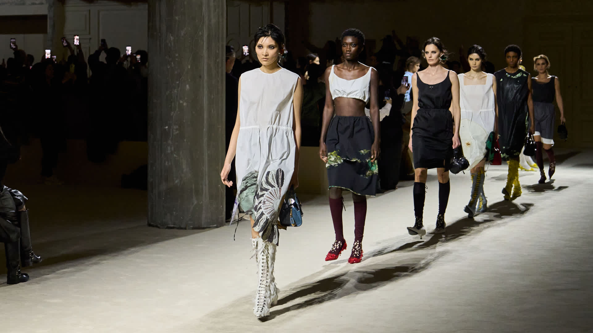 Milan runway file photograph providing context for Simone Bellotti's second Jil Sander collection
