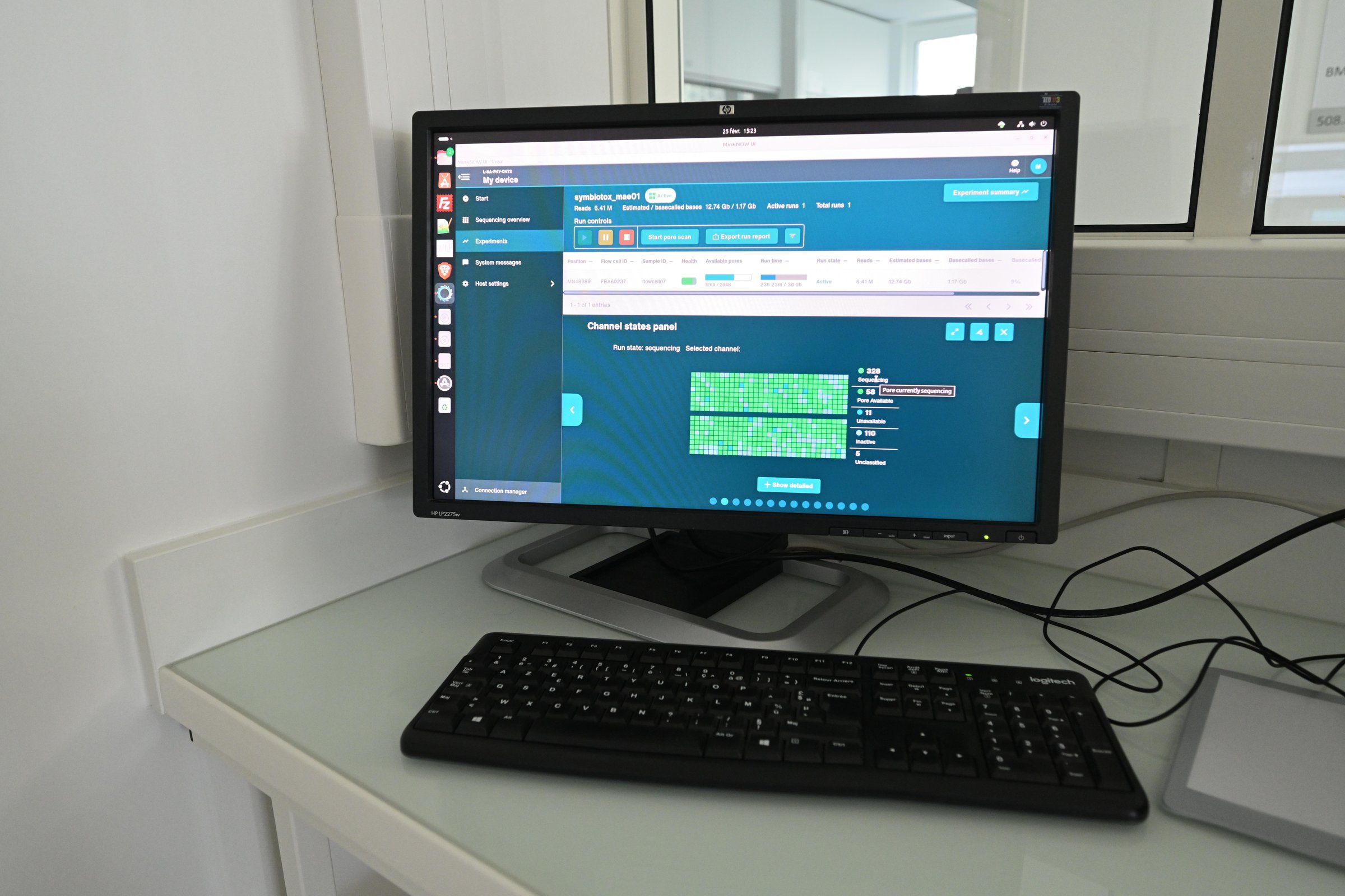 Genome sequencing work in a laboratory