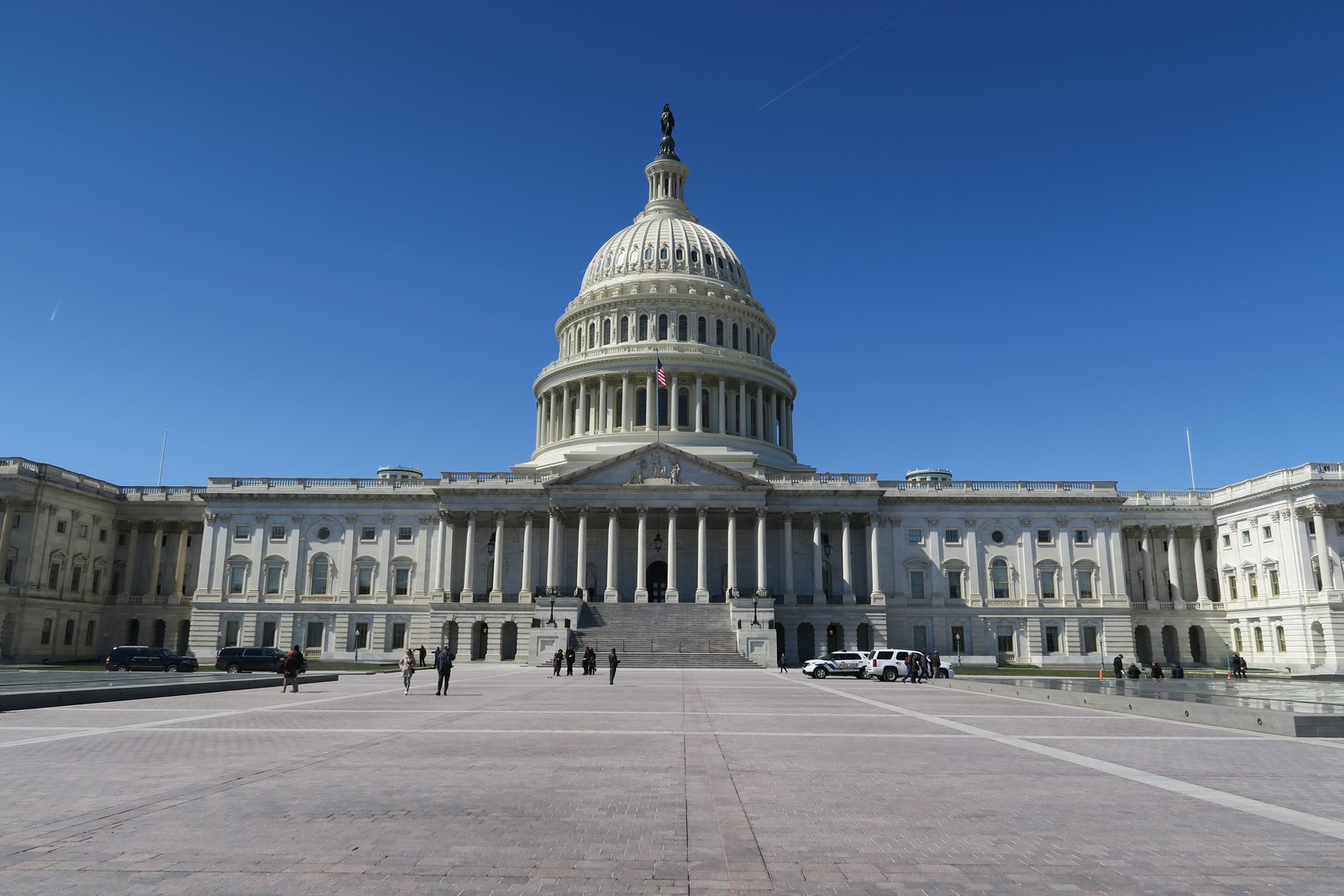 The east front of the United States Capitol in Washington, where the Capitol Police held a pre-announced training exercise on October 18, 2026