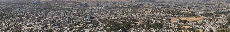 Panoramic view of Mekelle, Tigray, where regional forces seized the airport during renewed Ethiopia fighting in September 2026
