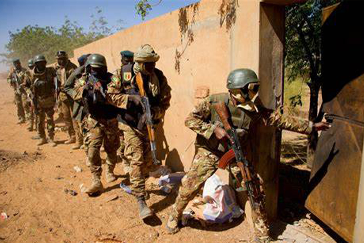 Malian soldiers during a field operation in a file photograph