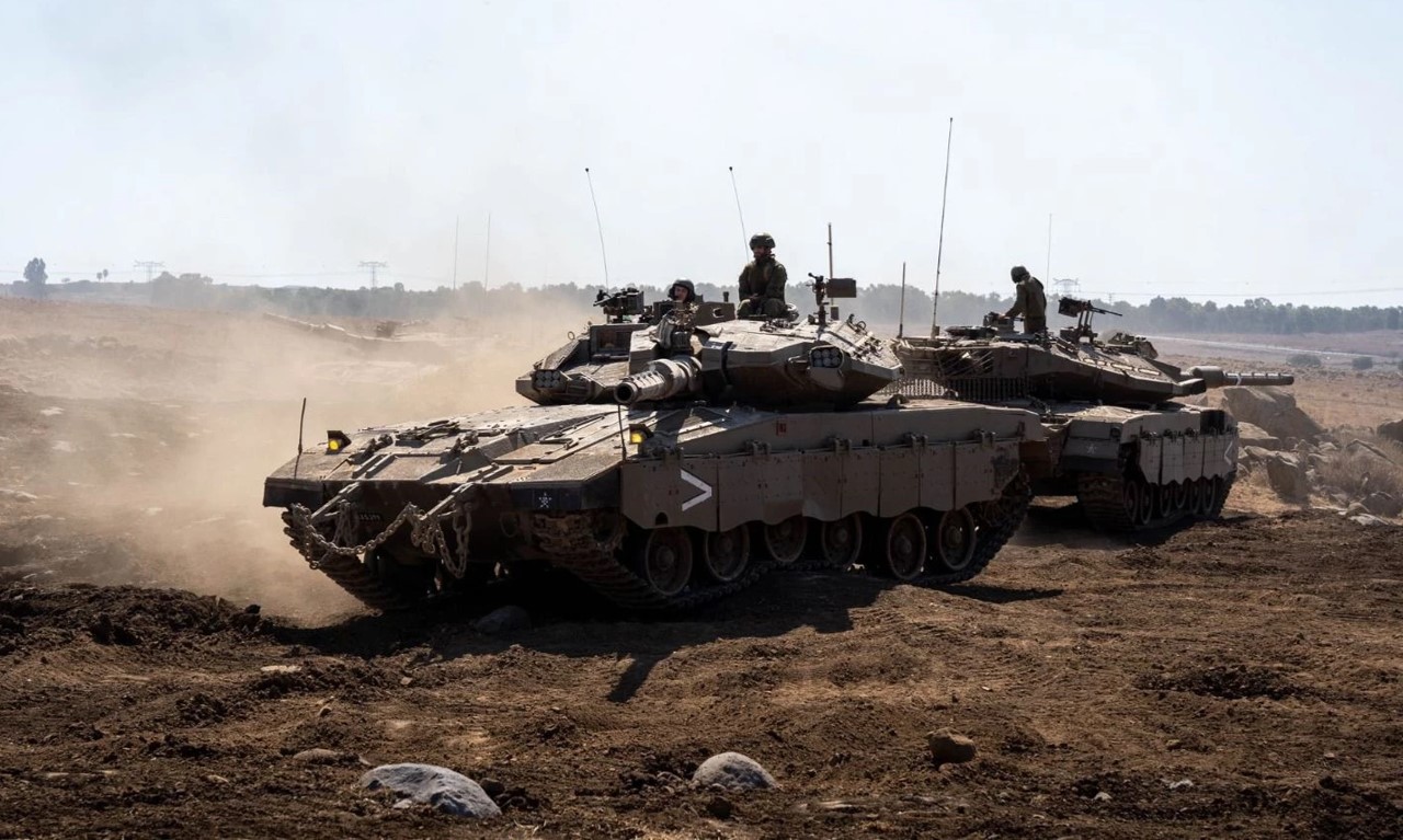 IDF 188th Brigade armour in Gaza in a file photo