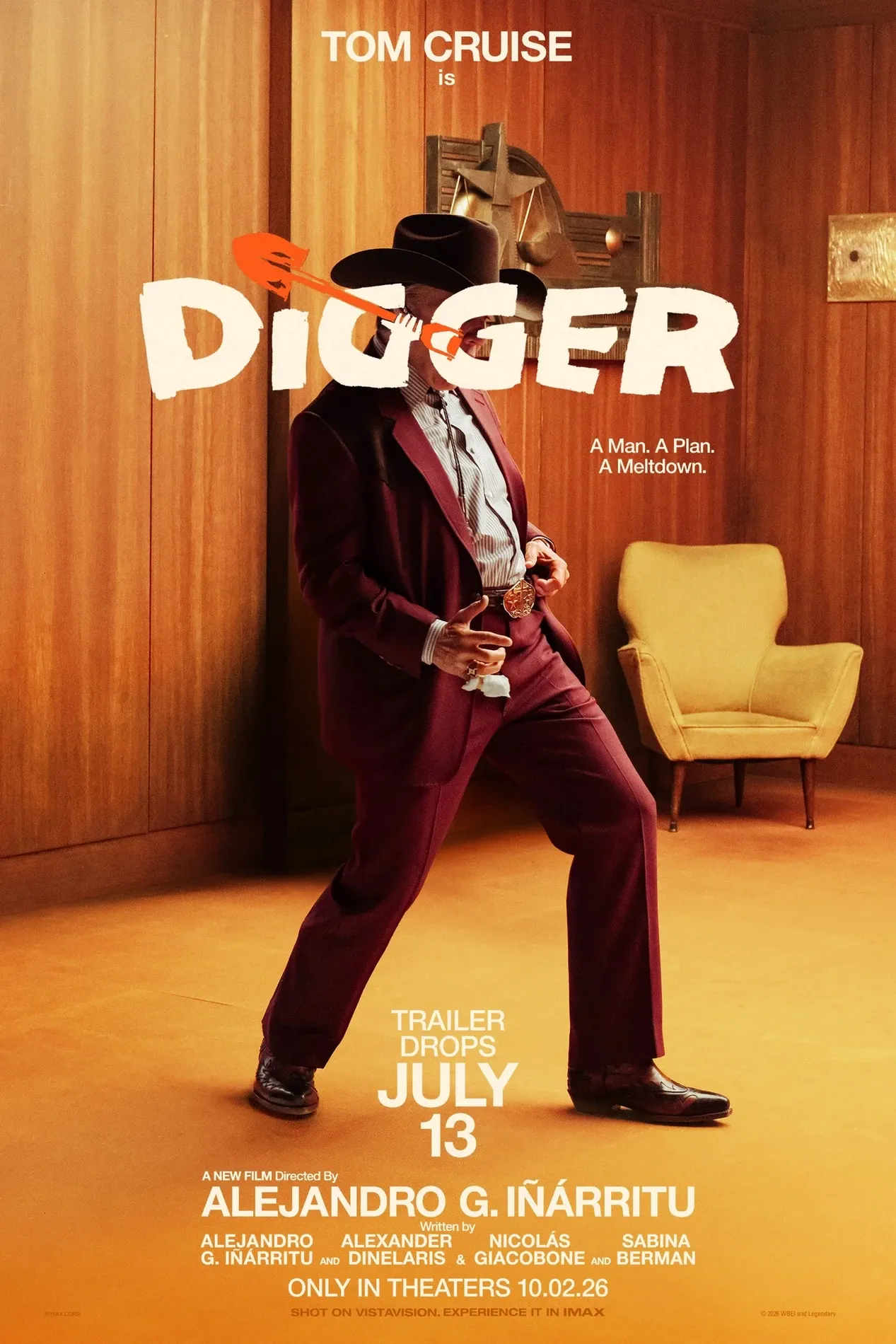 Official promotional poster for Digger featuring Tom Cruise