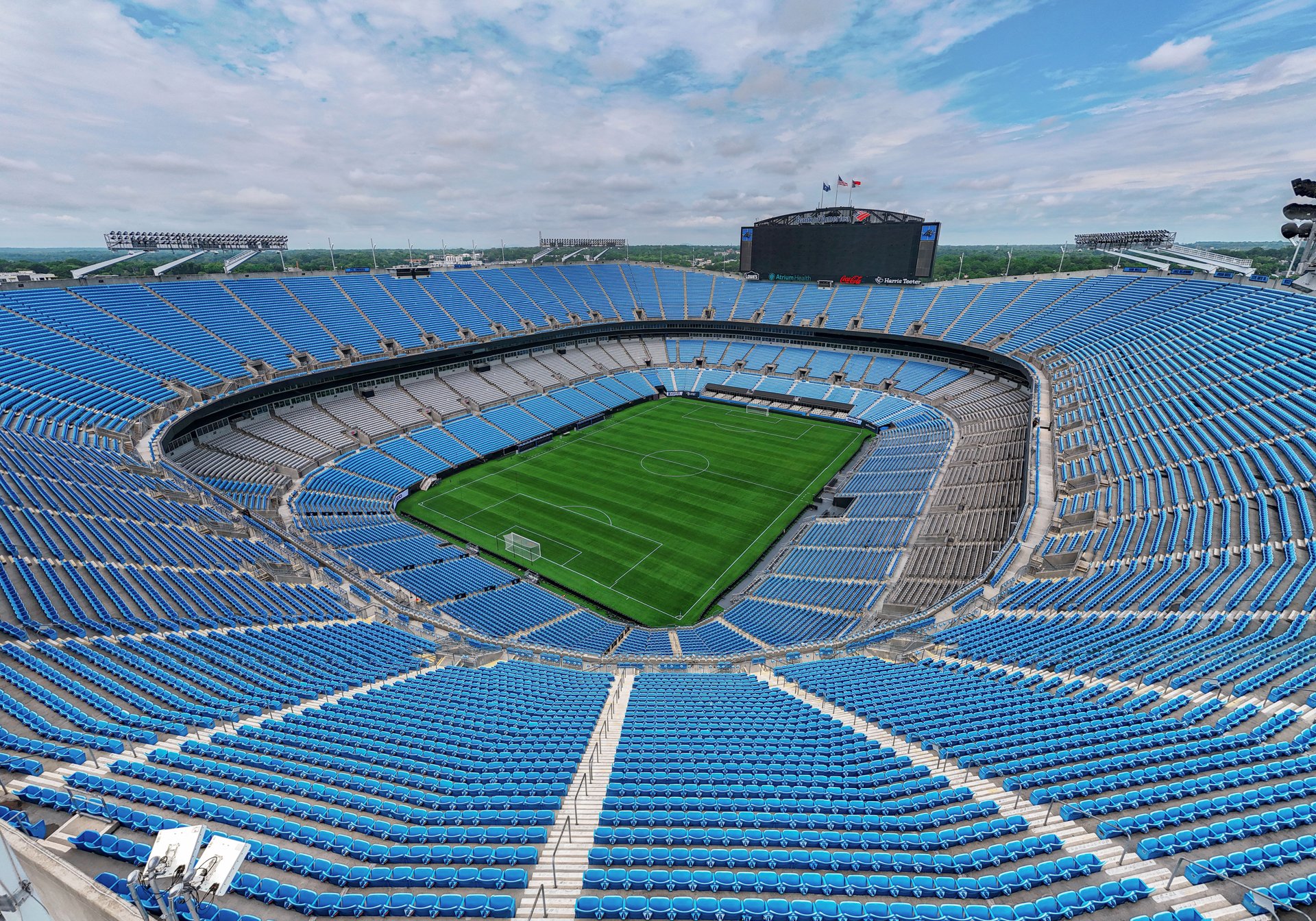 Bank of America Stadium in Charlotte, where the Buccaneers beat Panthers 43-13 on Sunday, in a 2025 file photo