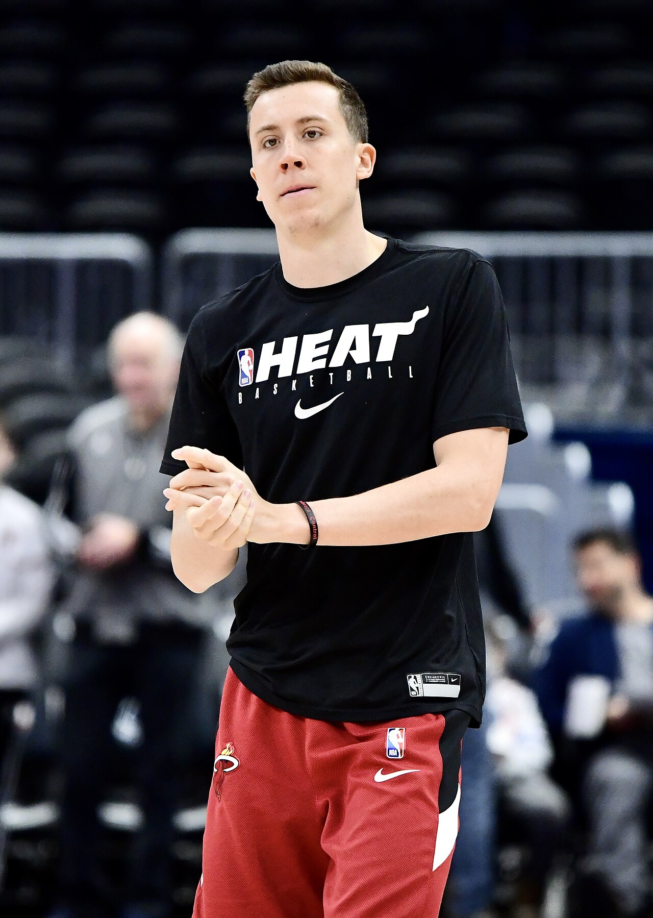 Duncan Robinson 21 points five three-pointers Pistons vs 76ers — Duncan Robinson in a file photo from his Miami Heat years