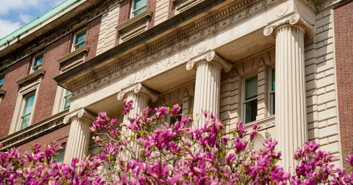 Columbia Journalism School campus during the Columbia journalism admissions pause