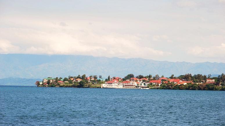 Goma on the shore of Lake Kivu in eastern Congo, the city where Kabila announced the FRN
