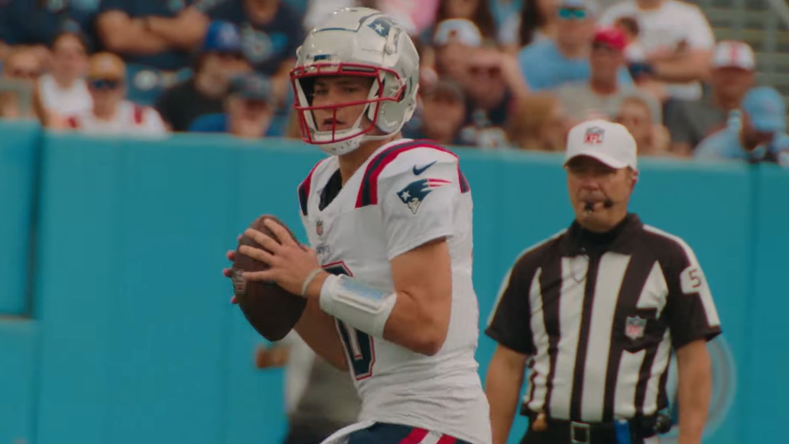 Drake Maye New England Patriots quarterback threw three touchdown passes against the Jets