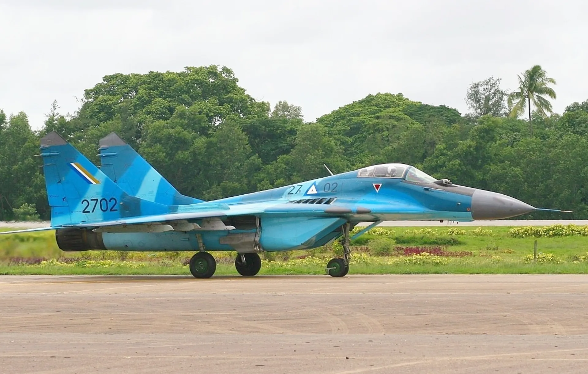 Myanmar Air Force MiG-29 fighter jet — the junta has intensified airstrikes against resistance targets