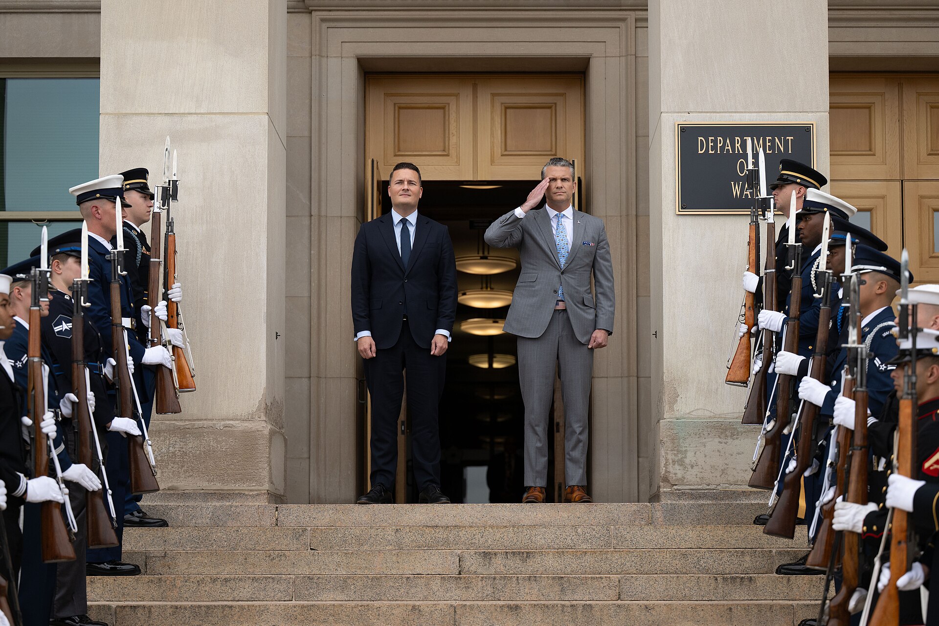 Defence Secretary Wes Streeting at the Pentagon, as he warns Britain must be ready for war within 1,000 days