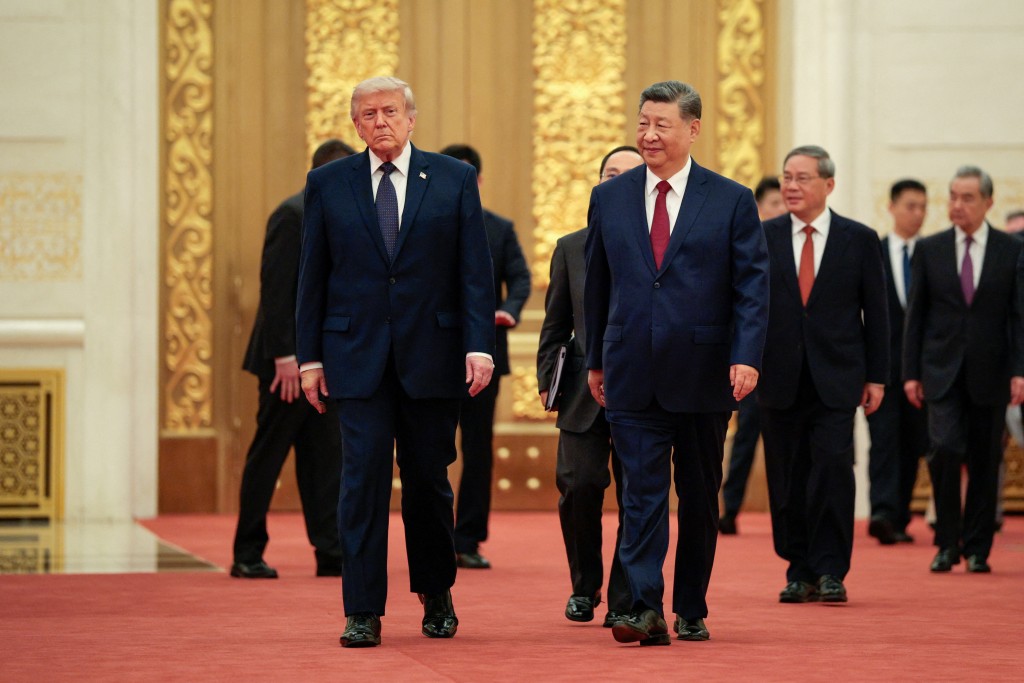 Donald Trump and Xi Jinping at a formal meeting in Beijing in May 2026 before the Trump Xi state dinner 2026