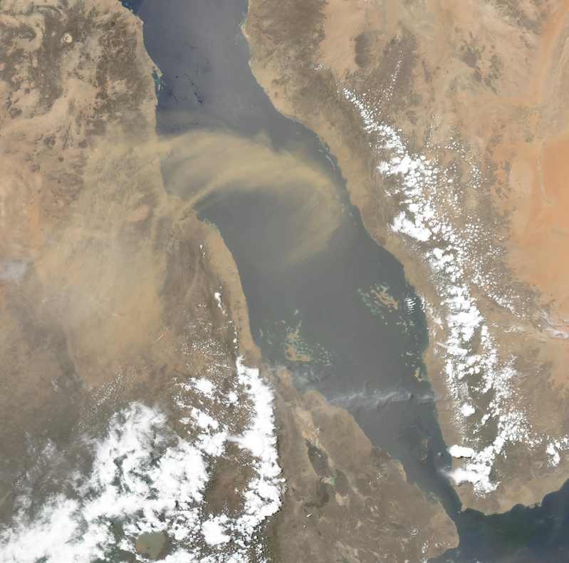 Yemen's Red Sea coast near the Bab el-Mandeb strait