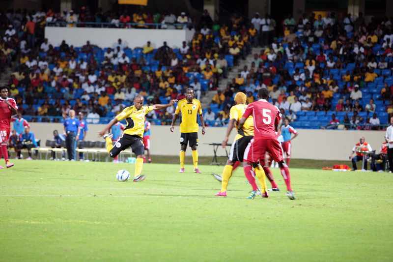 Haiti's national football team in action — Les Grenadiers, whose 2026 World Cup return ended a 52-year wait and who now sit level with Curaçao atop Nations League Group A.