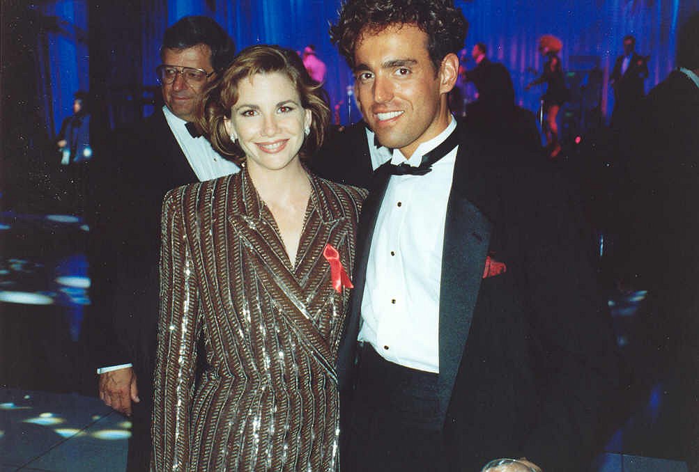 File photograph of Melissa Gilbert, Timothy Busfield's wife, at the 1991 Emmy Awards