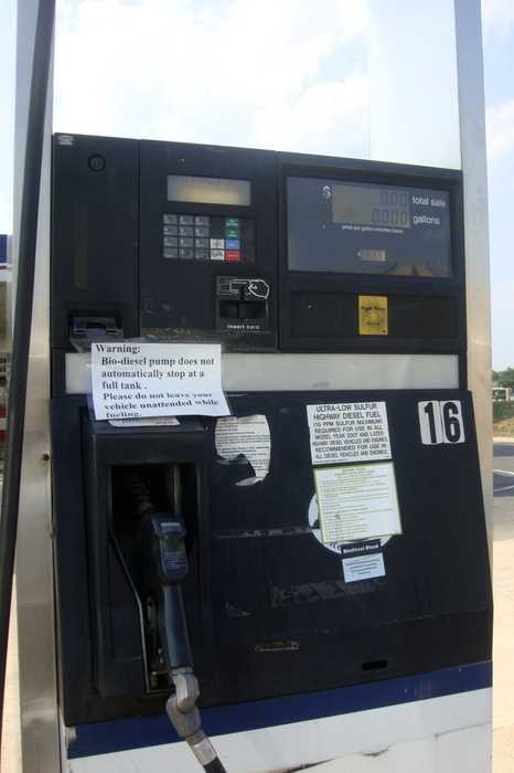 B20 diesel fuel pump representing fuel prices in October 2026 after the G7 diesel release