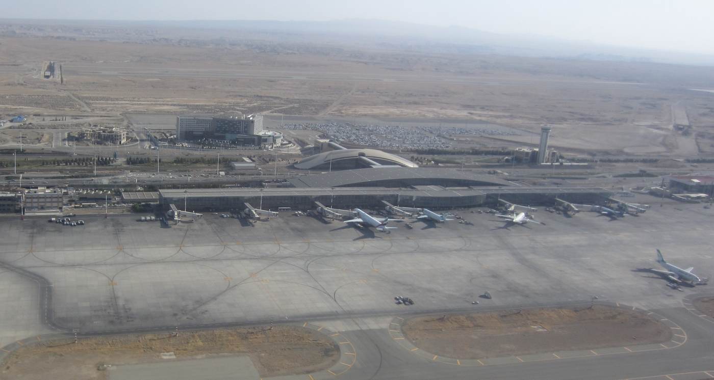 Main terminal at Tehran Imam Khomeini International Airport, where Thursday departures listed no Gulf destinations
