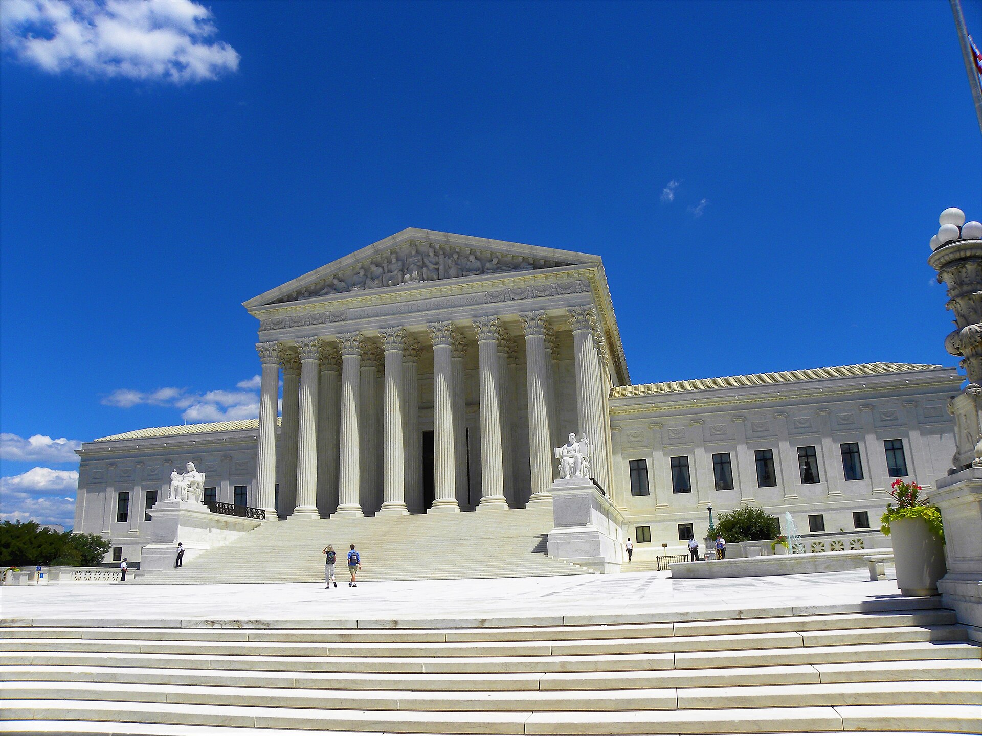 The U.S. Supreme Court building in Washington, D.C., where the justices ruled on Supreme Court campaign ad rates — the FCC lowest unit charge fight