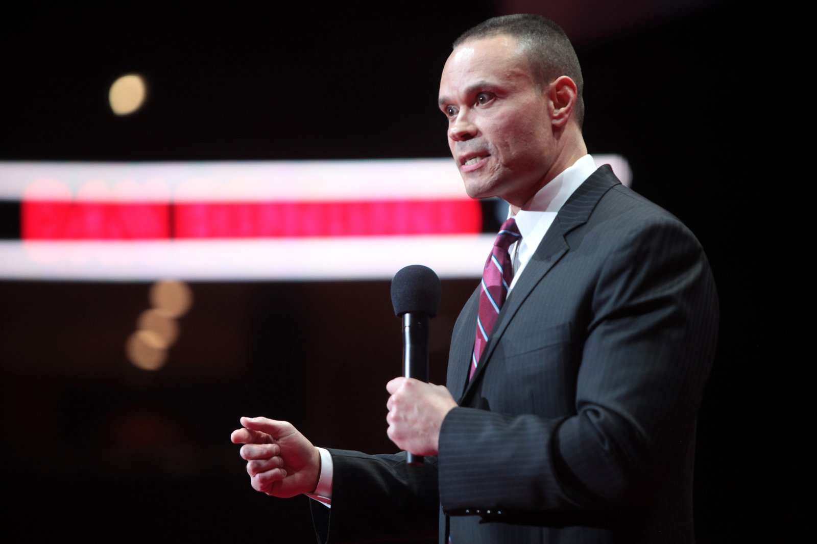 Dan Bongino speaking at a public appearance
