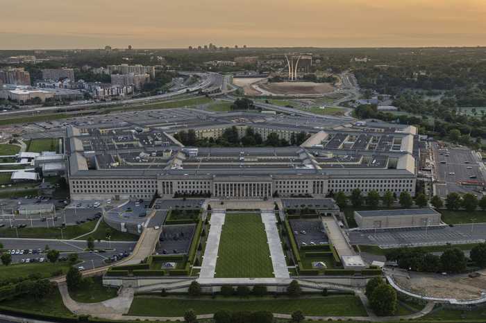 Aerial view of the Pentagon, where the Hegseth Pentagon religious affairs office will report directly to the defense secretary