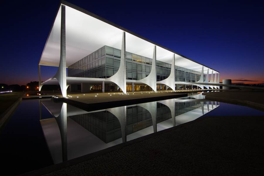 The Palácio do Planalto in Brasília, seat of Brazil's presidency, at stake in the October 4, 2026 election