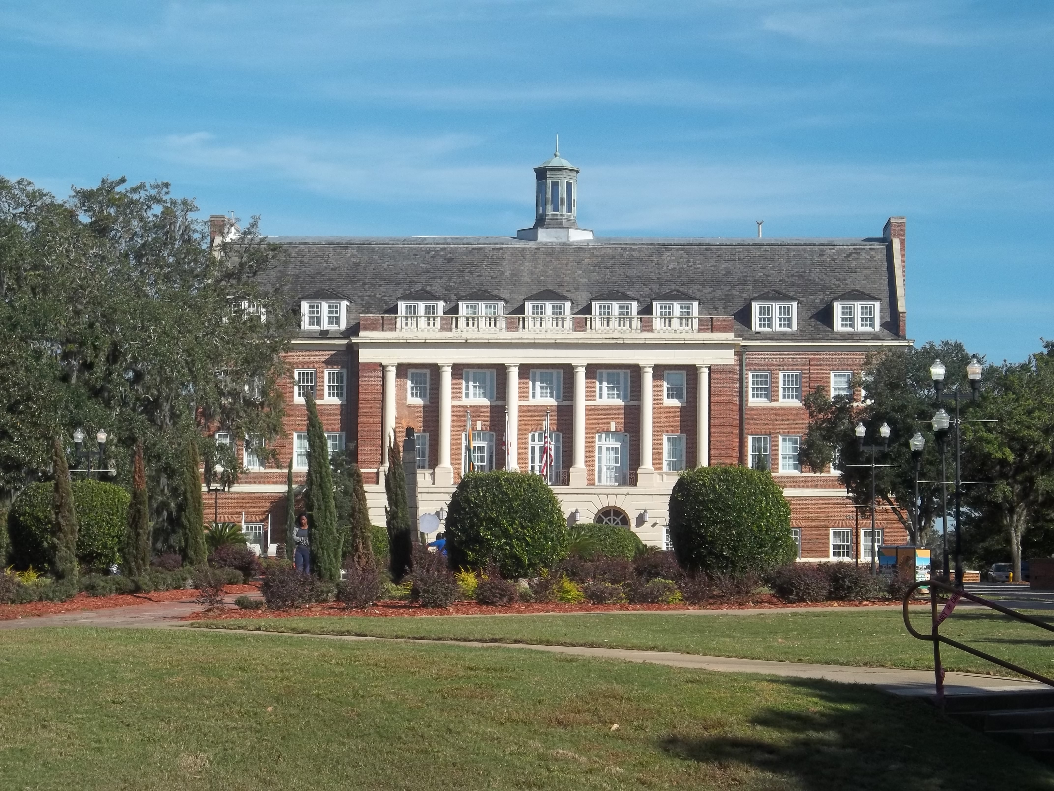 Lee Hall on the Florida A&M University campus in Tallahassee; university officials said the campus remains safe after the FAMU homecoming shooting