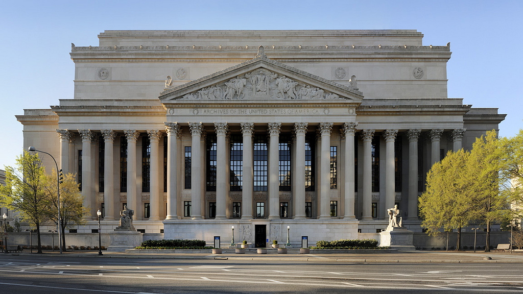 National Archives building in Washington, where Trump and Xi concluded the September 2026 state visit