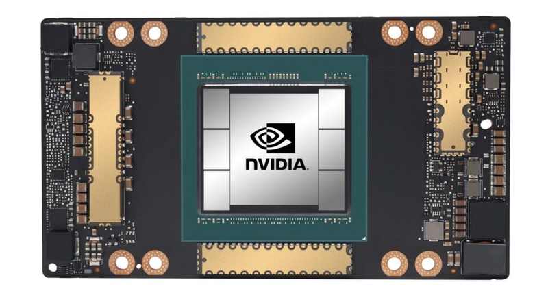 Nvidia A100 data-center GPU of the type named in the Greg Lui chip-smuggling indictment
