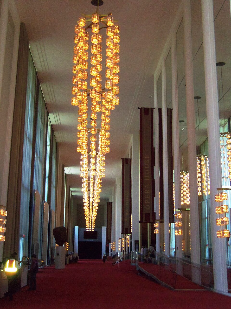 Kennedy Center Grand Foyer in the Trump renovation and closure dispute
