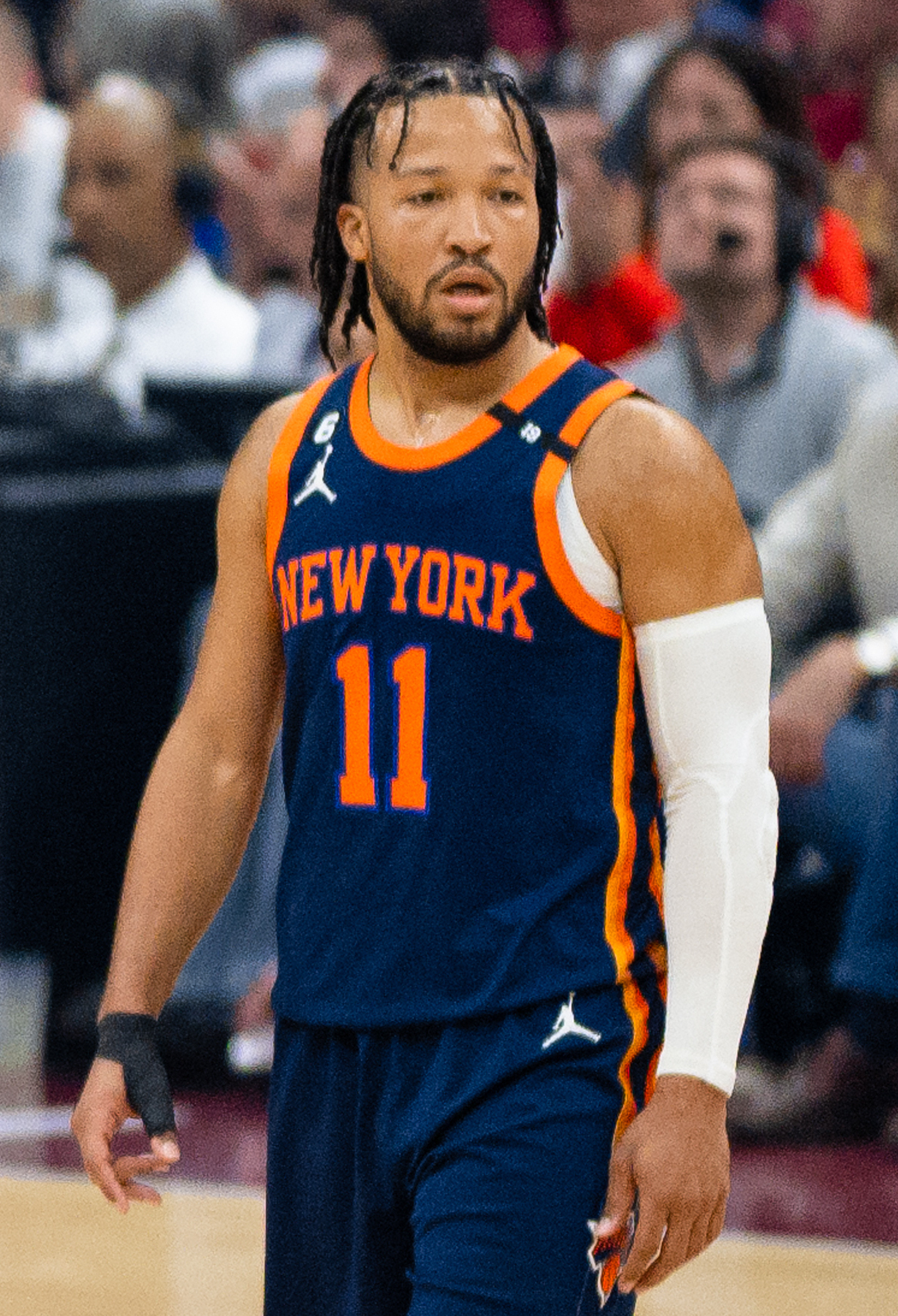 Jalen Brunson stats today — Brunson scored a game-high 28 points on 12-of-28 shooting in the Knicks' 111-102 loss to Orlando, in a New York Knicks file photo