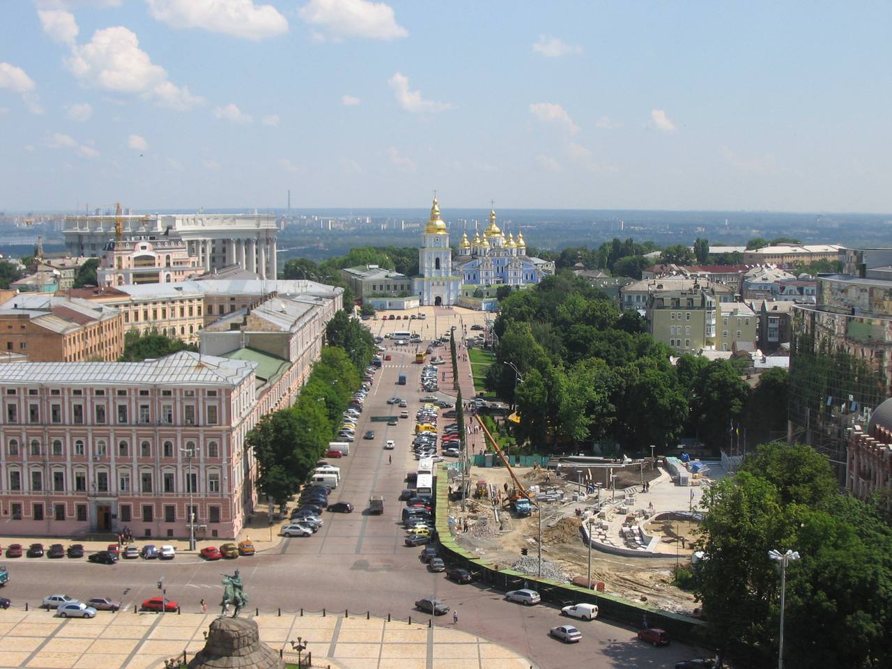 Panoramic file view of central Kyiv from Saint Sophia Monastery before the September 2026 strikes