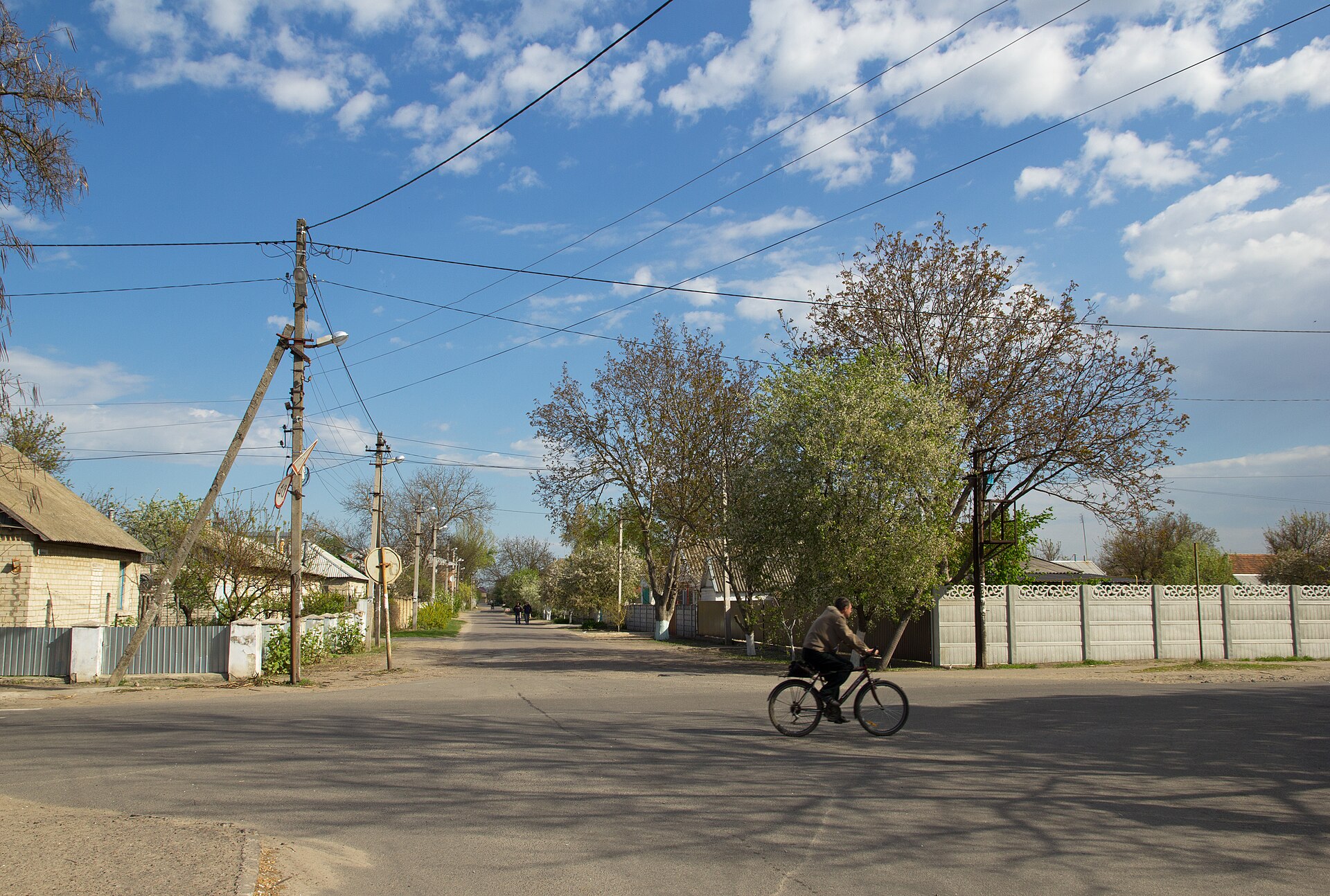 Oleshky, the front-line town in Kherson region where an aid convoy arrived and evacuations began Friday