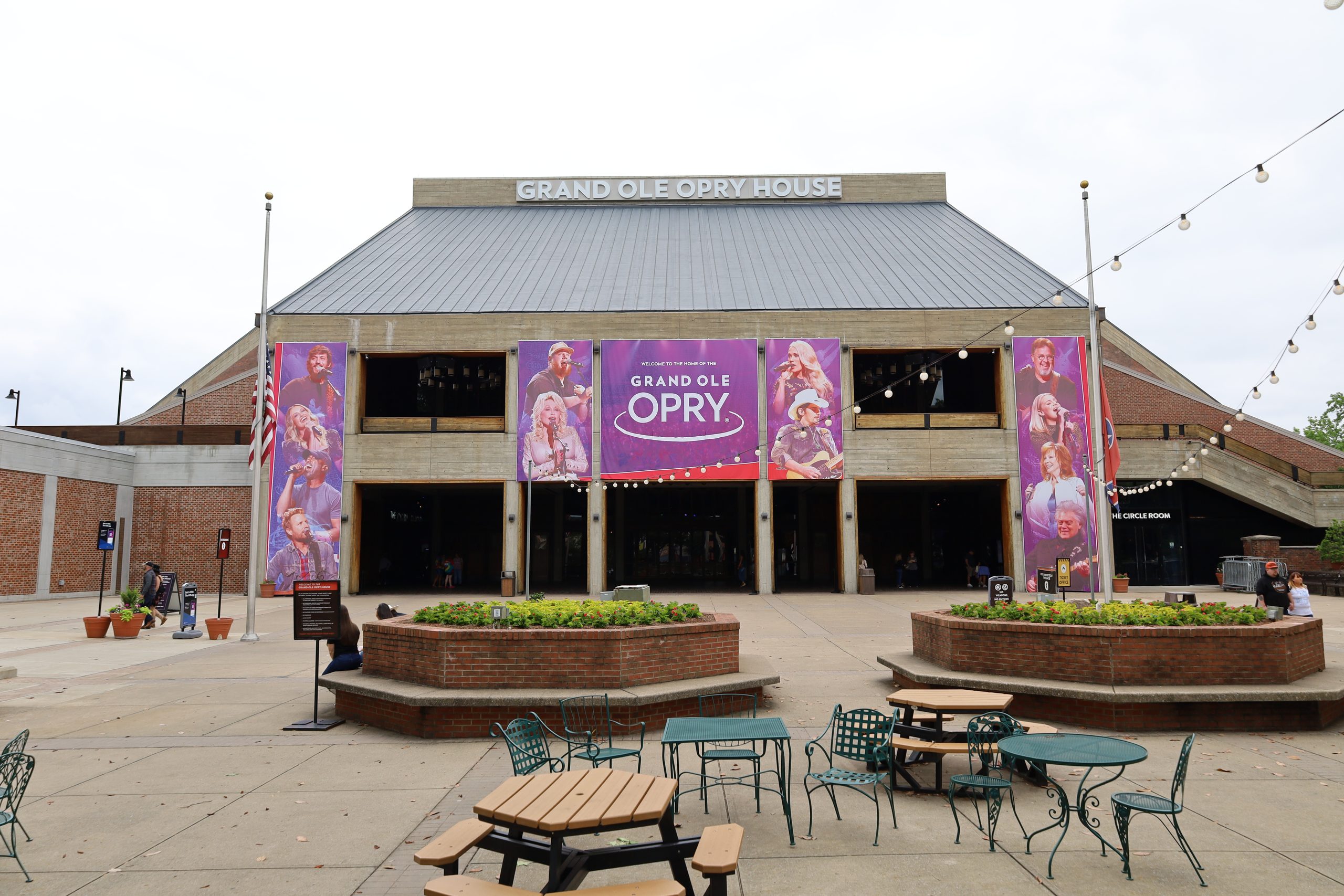 The Grand Ole Opry House in Nashville, where a young John Anderson worked as a construction laborer before his country music career