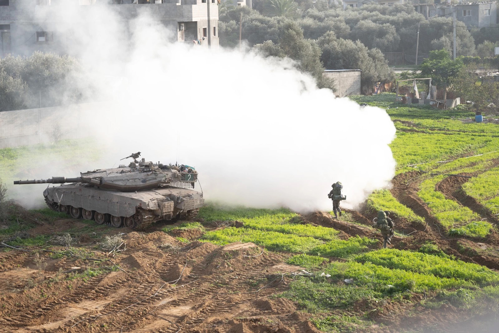 IDF Merkava tanks during the Swords of Iron operation in a file photo