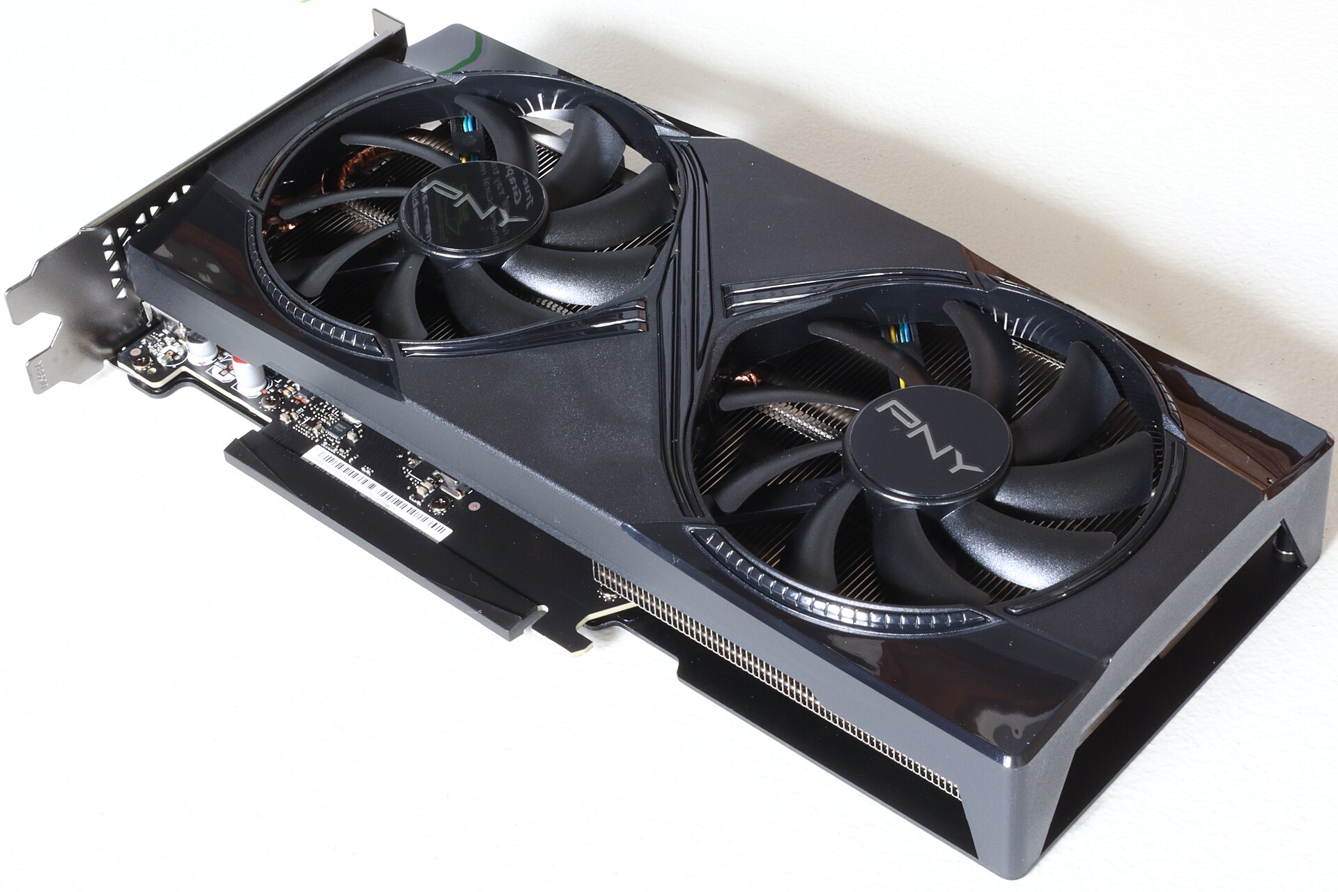 An Nvidia GeForce RTX graphics card, front view — file photo for the Nvidia RTX PRO 5500 China orders story